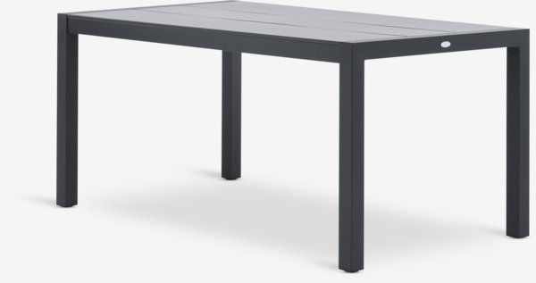 Table de jardin HAGEN l92xL160 gris