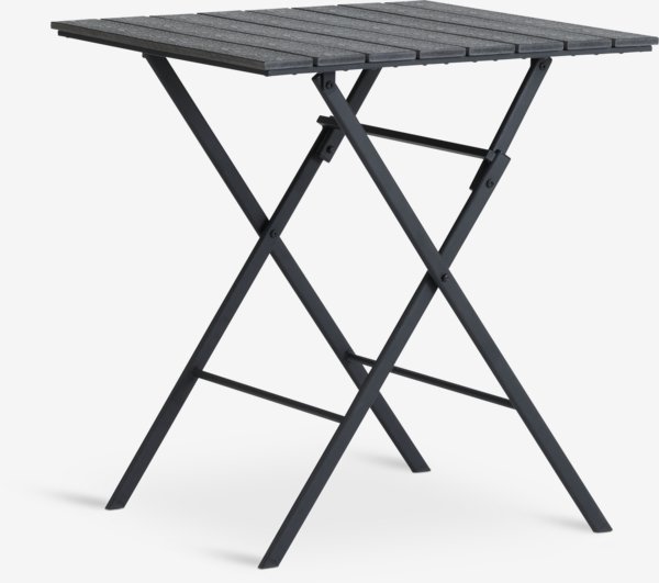 SANDVIKA L65 table + 2 AIDT chaises noir