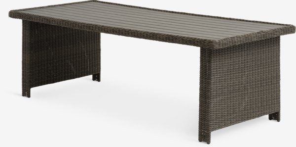 Table de jardin GAMMELBY l100xL225 gris