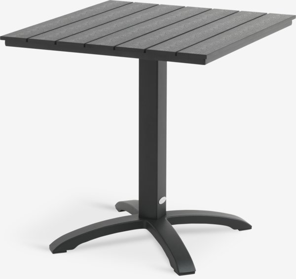 Bistro table HOBRO W70xL70 black
