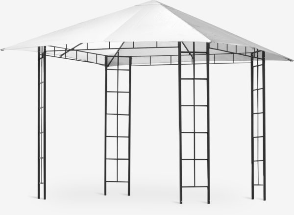 Gazebo FAABORG W3xL3xH2.65m white