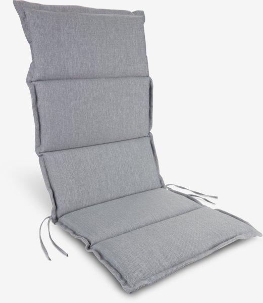 Garden cushion recliner chair BREDFJED grey