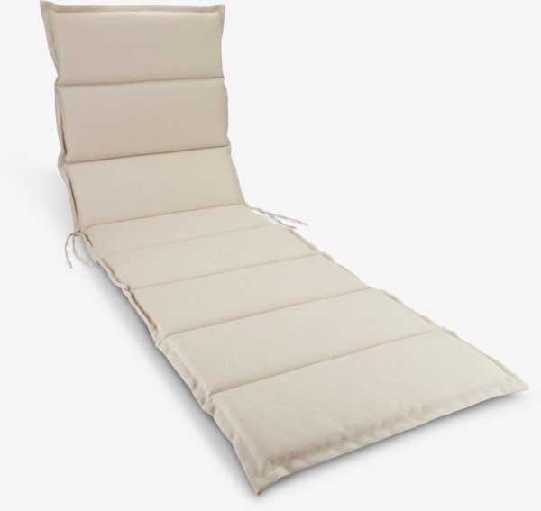 Poduszka ogrodowa na leżak BREDFJED naturalna biel