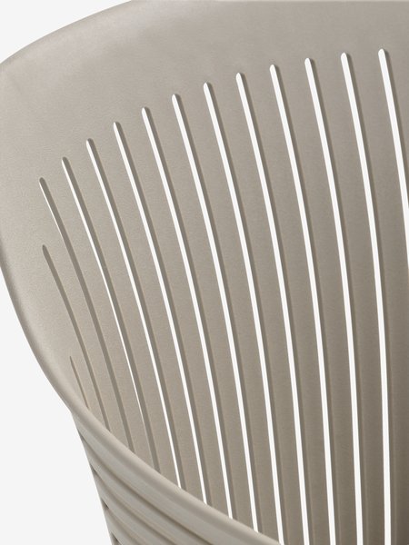 TAGEHOLM 118/168 masă natur + 4 VANTORE scaun nisipiu