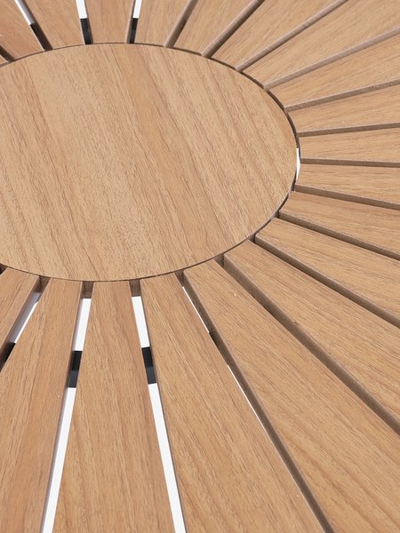 Tavolo da esterno RANGSTRUP Ø130 cm naturale/nero