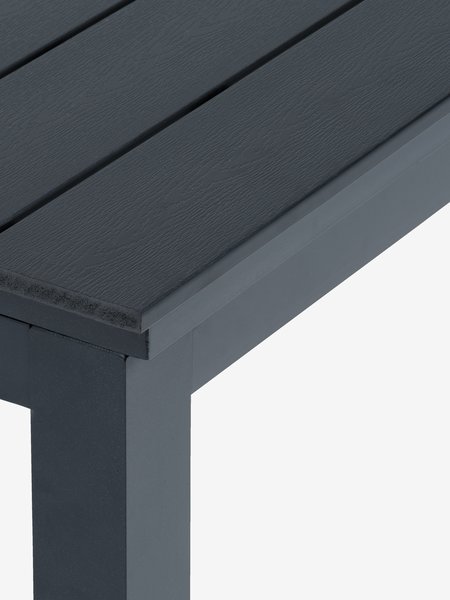 Tavolo da esterno VATTRUP P95xL206/321 cm nero