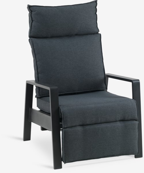 Lounge chair VONGE black