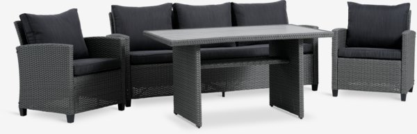Lounge set THISE 5pers. grey