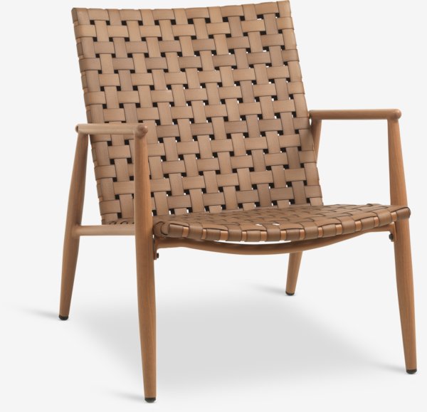 Loungestoel EDDERUP naturel