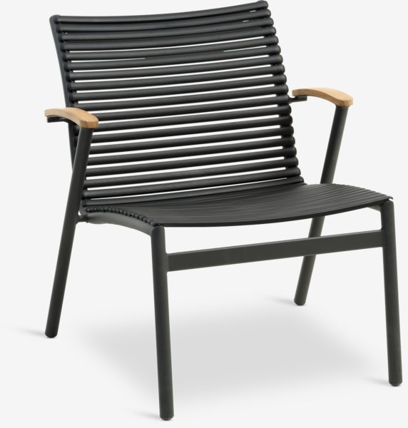 Lounge chair SADBJERG W66xH73xD78 black