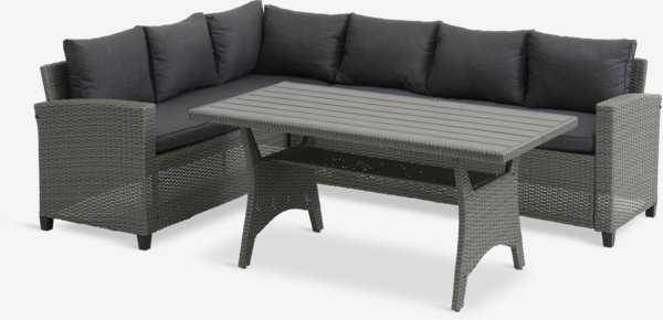 Set lounge ULLEHUSE 6 posti grigio