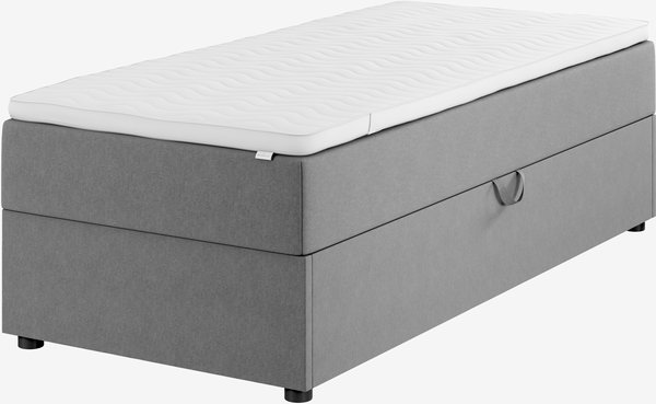 Boxspring 90x200 TYLDA OPBERGRUIMTE GC50 grijs-23