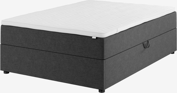 Boxspring 140x200 GOLD C50 opbergruimte grijs-40