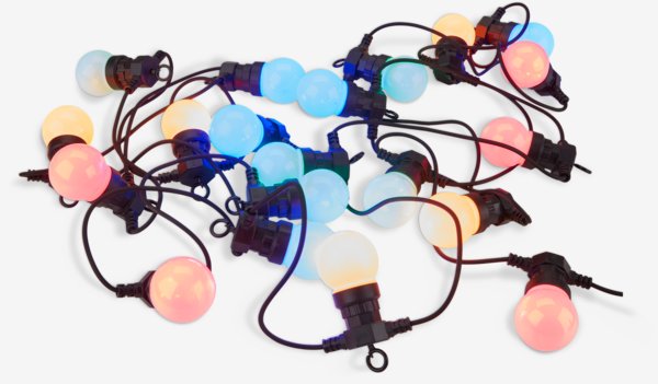 Catena di luci FESTING 6.7 m con 20 LED colorata