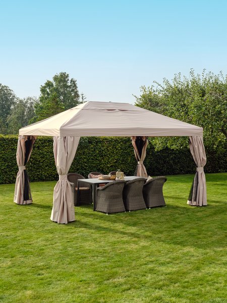 Gazebo OURENSE W3xL4xH2.76m beige