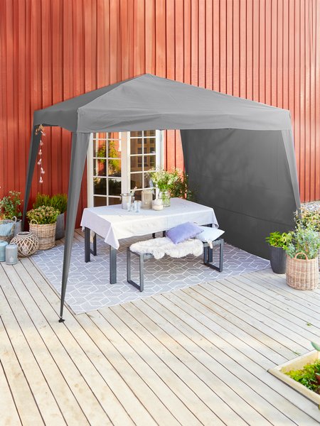 Gazebo side panel JERUP W2.65xH2m grey