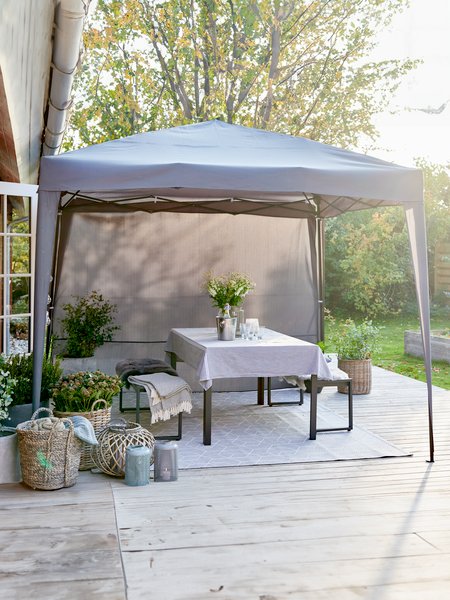 Gazebo side panel JERUP W2.65xH2m grey