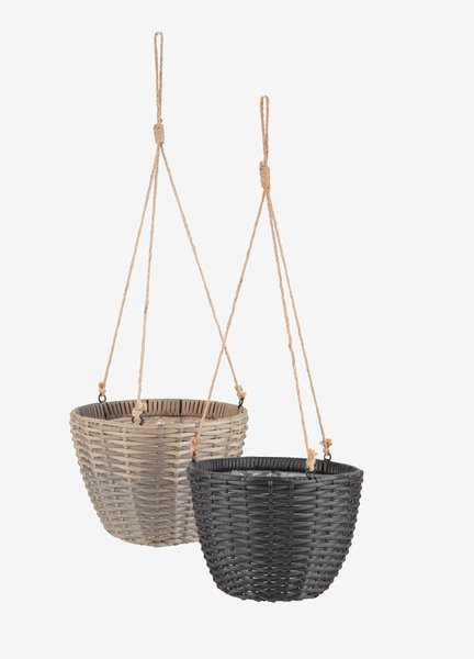 Hanging plant pot STORSKARV D27xH19 assorted