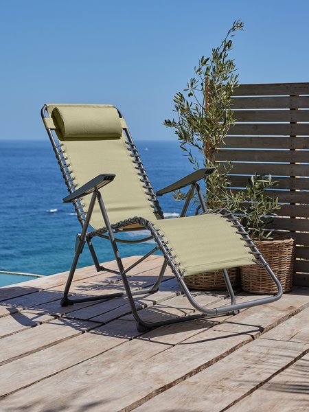 Sedia relax ULFBORG verde polvere