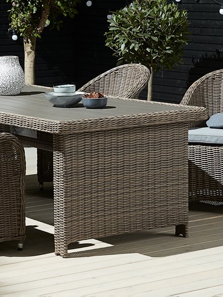 Table de jardin GAMMELBY l100xL225 gris