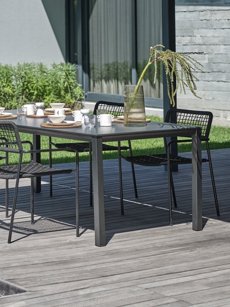 Table de jardin LANGET l95xL207 noir