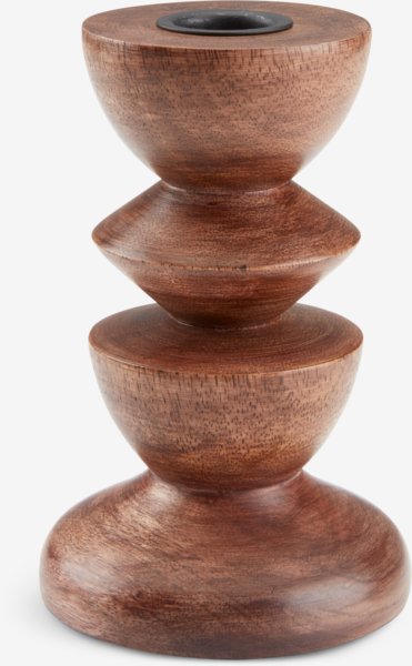 Candlestick JANUS D9xH14cm brown