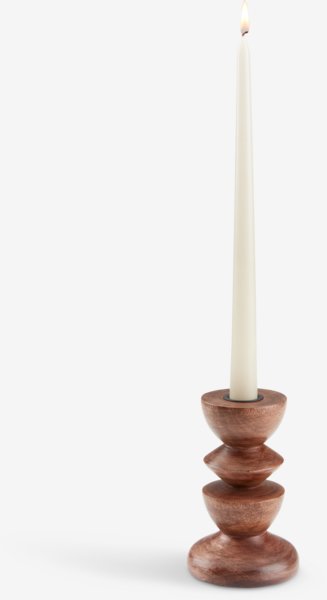 Candlestick JANUS D9xH14cm brown
