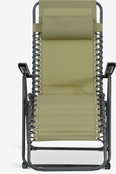 Chaise relax ULFBORG vert poudré