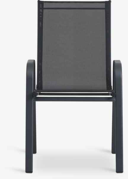 JERSORE L70 table + 2 LEKNES chair black