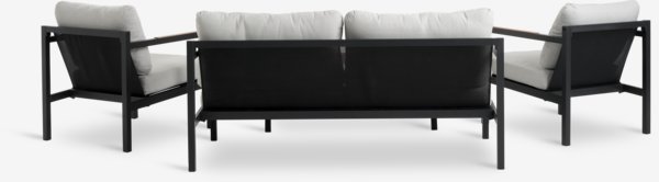 Комплект меблів для відпочинку BEJSTRUP 4м сірий