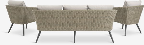 Lounge-Set SANDBAKKE 5 Personen natur