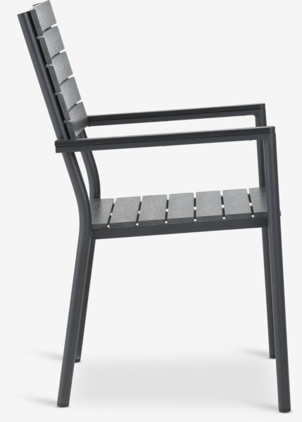 Stohovací židle PADHOLM černá