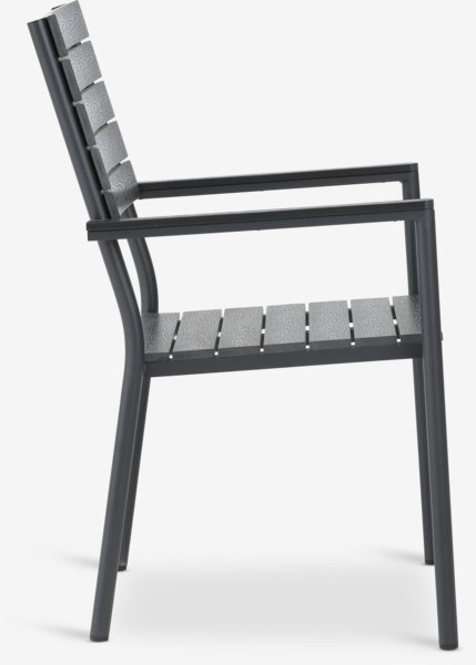 Stacking chair PADHOLM black