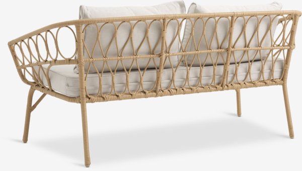 Loungebank JENNUM 2.5 pers. naturel