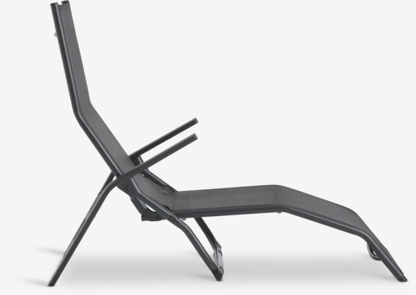 Däckstol LOMMA B63xL130 svart