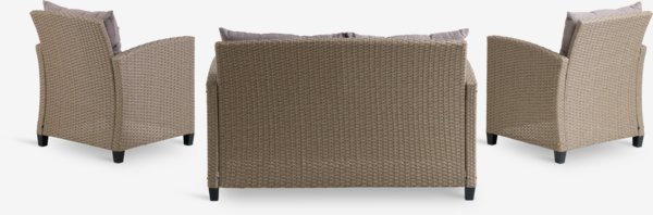 Set lounge MORA 4 posti naturale
