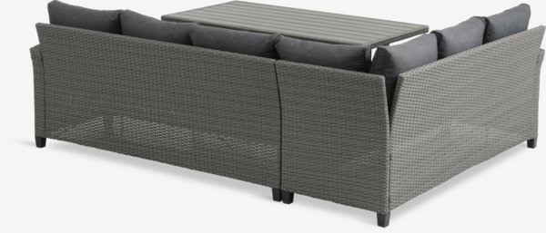 Lounge-Set ULLEHUSE 6 Personen grau