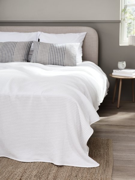 Bedspread FORSYTIA 160x220 white