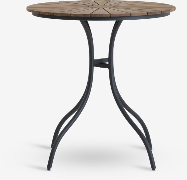 Bistro table BASTRUP D70 hardwood/black