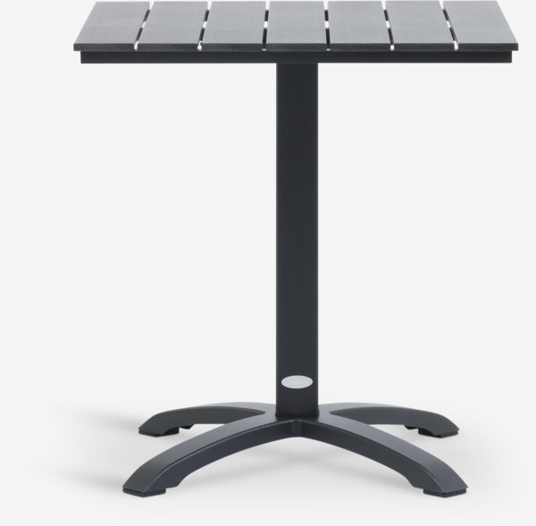 Table bistrot HOBRO l70xL70 noir