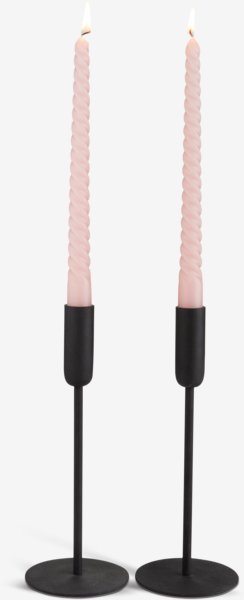 Lys BALDUR H26cm lyserød 4stk/pk