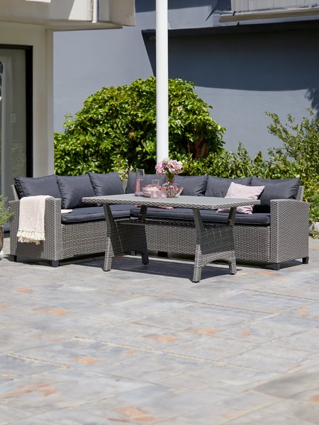 Lounge set ULLEHUSE 6-seater grey