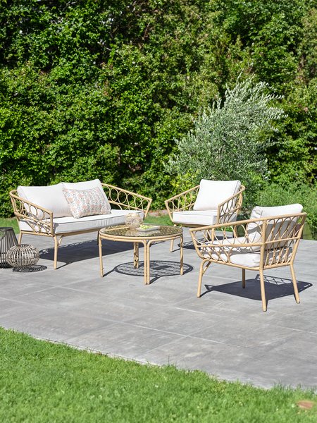 Loungebank JENNUM 2.5 pers. naturel
