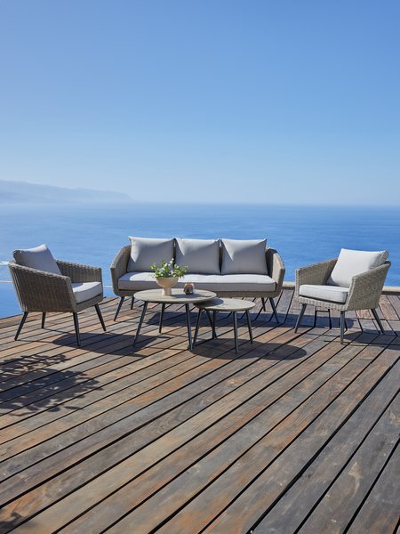 Lounge-Set SANDBAKKE 5 Personen natur