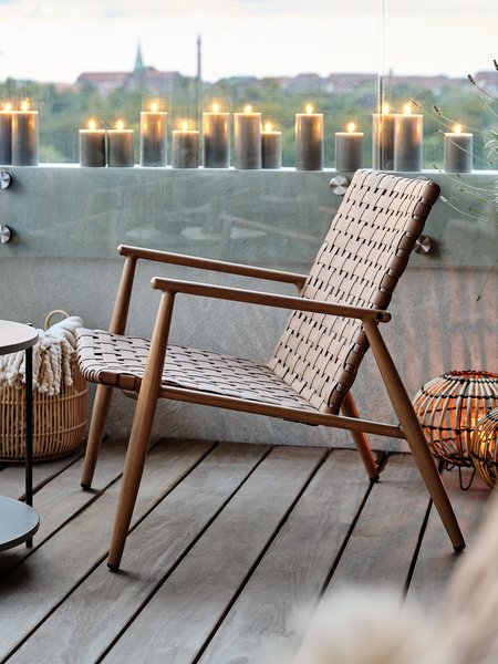 Fauteuil lounge EDDERUP naturel