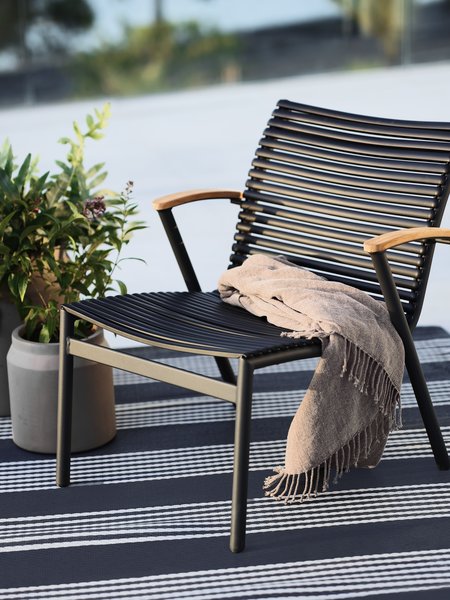 Silla de exterior SADBJERG negro