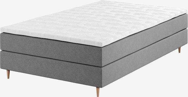 Boxspring 120x200 NEVLA GC5 grijs-23 DREAMZONE