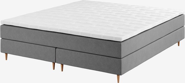 Boxspring 140x200 GOLD C5 grijs-23 DREAMZONE