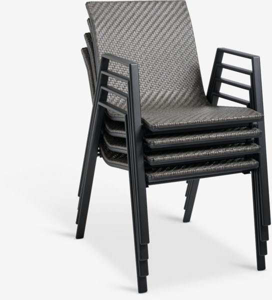 Stacking chair DOVERODDE grey