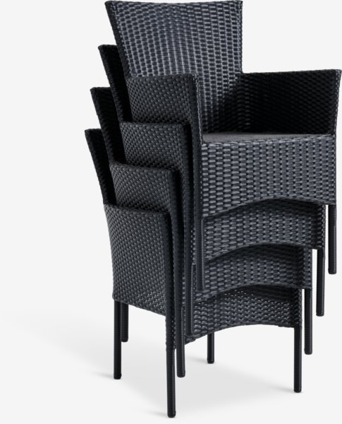 THY L60 table + 2 AIDT chair black